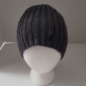 Polo Ralph Lauren Black Knit Beanie Uncuffed OS Dark Gray